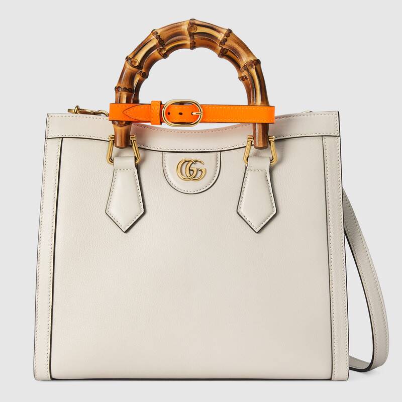 Gucci Diana Small Tote Bag Shoulder Bag 660195 White